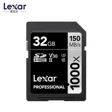 Lexar Original 1667x 250MB/s Flash Memory sd cards 256GB 128GB high speed V60 64GB SDXC UHS-II U3 Card For 3D 4K