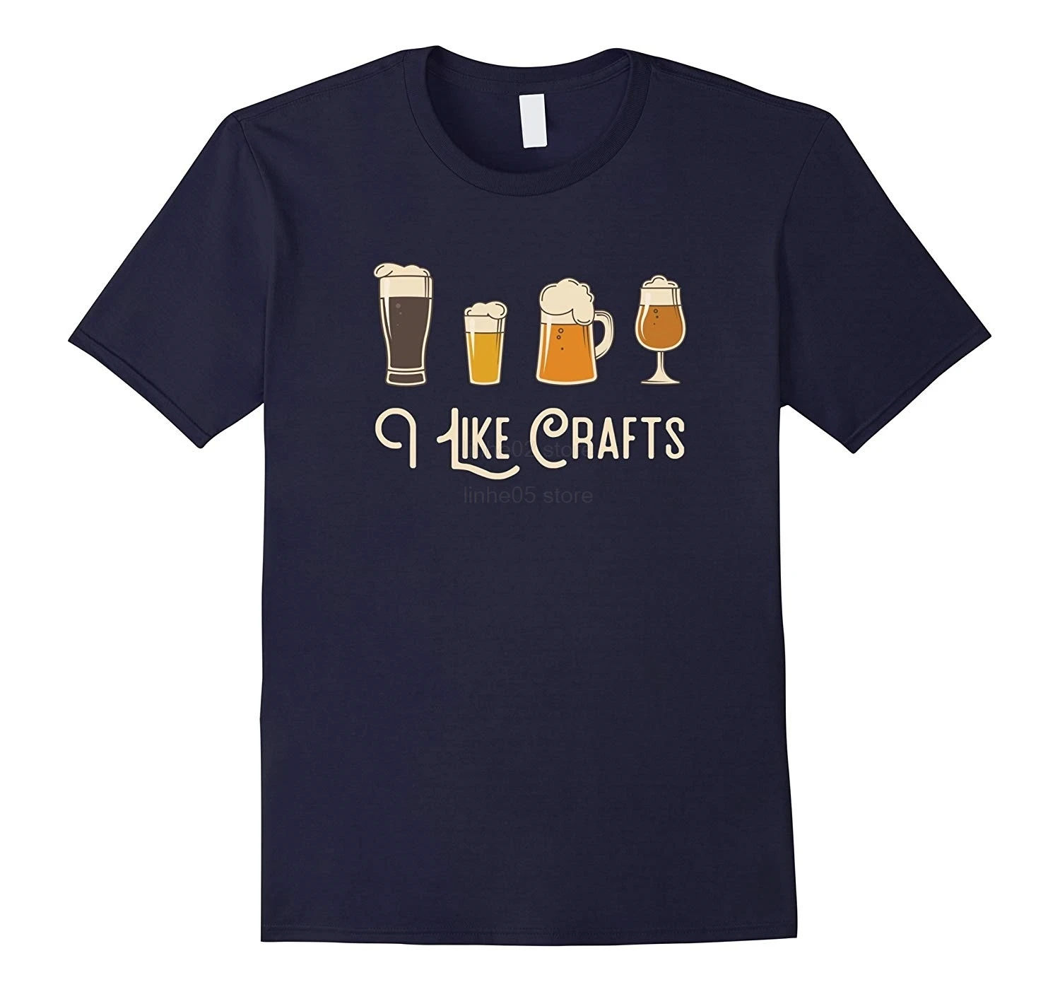 Мужской Бренд GILDAN рубашка I Like Craft Beer (Brew Connoisseur) Футболка