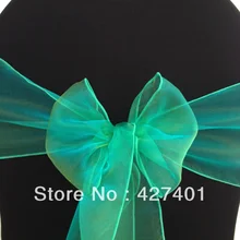 Высококачественный изумрудно-Желтый органза/органза стул лук для свадьбы события и вечерние украшения