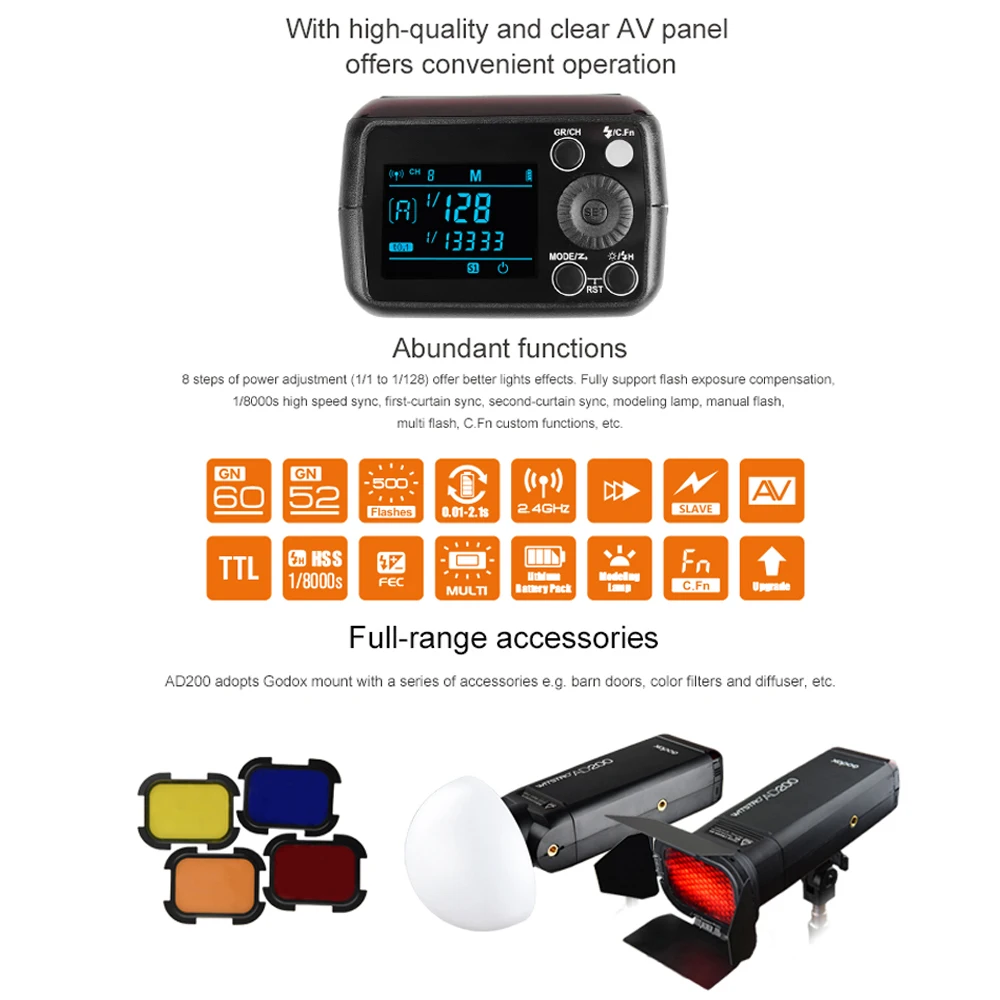 Godox Outdoor Flash Pocket Flash AD200 (72)