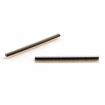 

Areyourshop Copper 2x50Pin 1.27mm Pitch Male Single Row Needle Straight Pin Header 200Pcs Connector Hot Sale Plug Jack