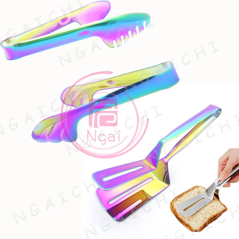 

Food Tongs Pizza Tong Clamp Bread Clip Multifunctional Non-Stick Steak Vegetable Clip Kitchenware Dinnerware 304 Stainless Steel