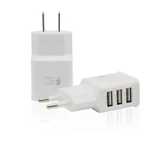 5 В 2A США ЕС Plug Универсальный 3 Порты USB стены Зарядное устройство Plug Путешествия адаптер для Samsung I мобильного телефона Зарядное устройство