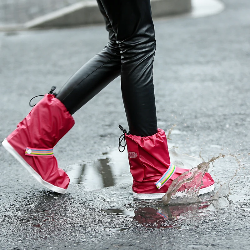 No Zipper Waterproof Boots Non slip Thickening Wear ...