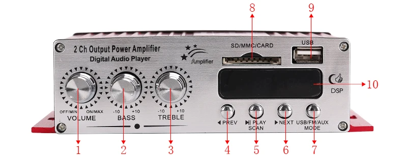 Kinter MA-120 Hi-Fi цифровой выходной усилитель мощности Поддержка USB SD AUX вход и fm-радио воспроизведение стерео звук Входное напряжение DC12V