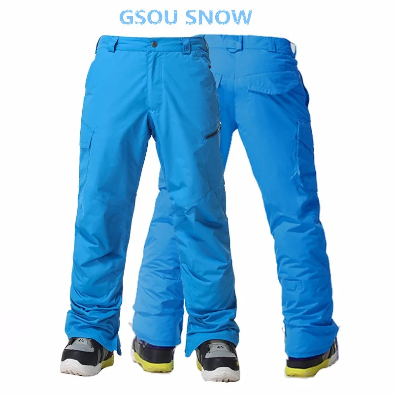 Gsou Snow Brand лыжный Брюки для девочек для Для мужчин сноуборд Брюки для девочек зимние Водонепроницаемый горнолыжный спорт ветрозащитный Спорт на открытом воздухе снег лыжников