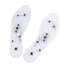 Silicone Acupressure Trigger Point Magnetic Foot Massage Shoes Insoles Cushion Insert Pads