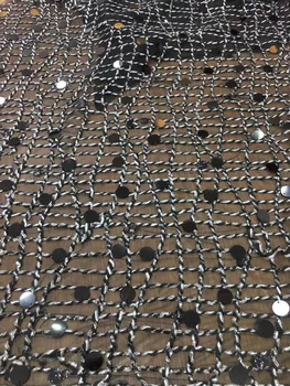 

popular design African French lace fabric SH-72828 Nice embroidered lace fabric High Quality Tulle Lace Fabric