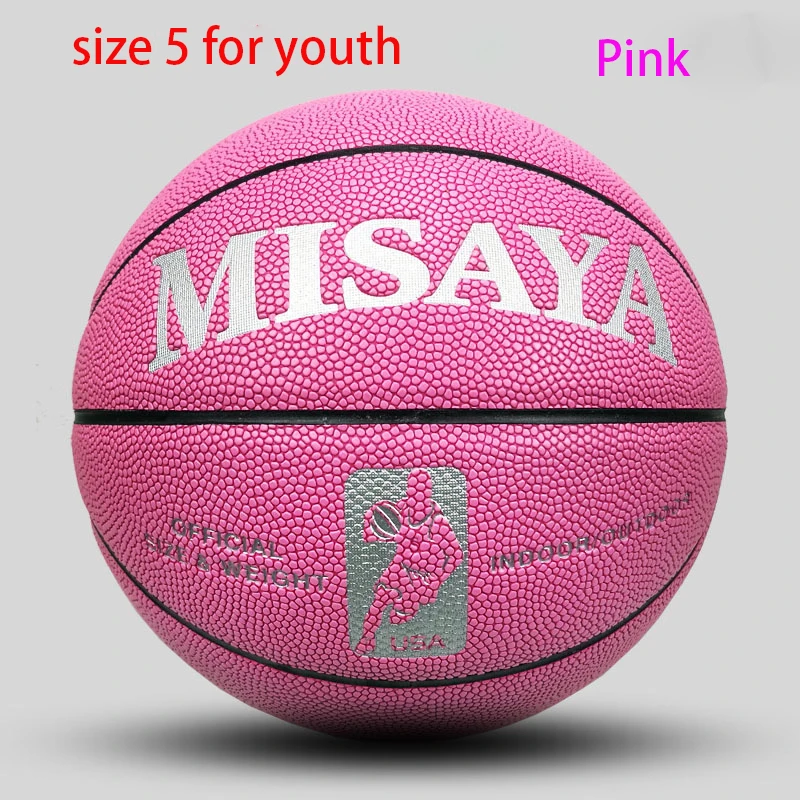Кожаный баскетбольный мяч, официальный размер 5, для мужчин и женщин, Молодежный, для улицы и в помещении, баскетбольные мячи, Командные виды спорта