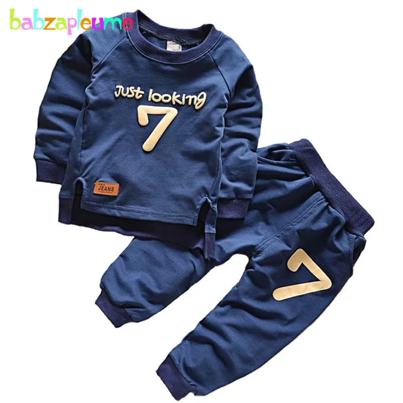 Frühling Kinder Junge Kleidung lässig Baby Jungen Sporta nzug Tops Hose 2 Stück Set Kleinkind Mädchen Outfit Kinder Trainings anzug Weihnachten a258