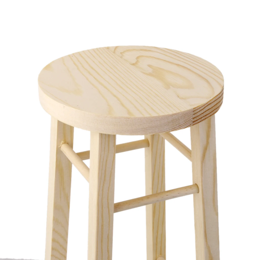Natural Finish Tall Stool 1/3 BJD Dolls House Miniature Furniture Accessory