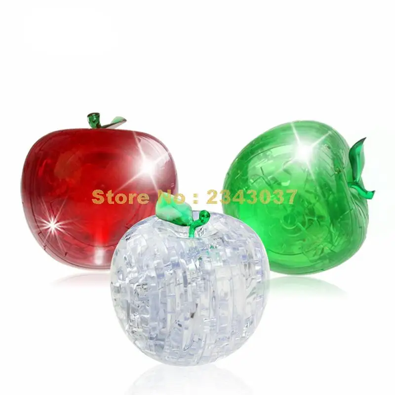 3d Crystal Puzzle Red-apple P7o6 FPY for sale online