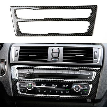 

Car Interior Air Conditioning CD Panel Cover Sticker Decal Carbon Fiber For BMW F20 1 Series 2012-2015 Auto Products Accessories