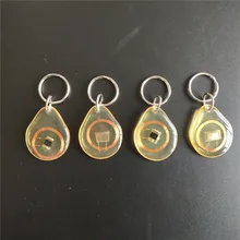 13,56 MHZ MF 1K S50 FM11RF08 F08 NFC прозрачные тропы клеевой карты RFID Брелок-20 шт