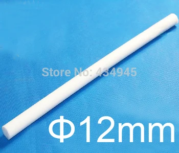 

12mm diameter 50cm length Ptfe rods polytef stick polytef TFE bar,2pcs/lot New