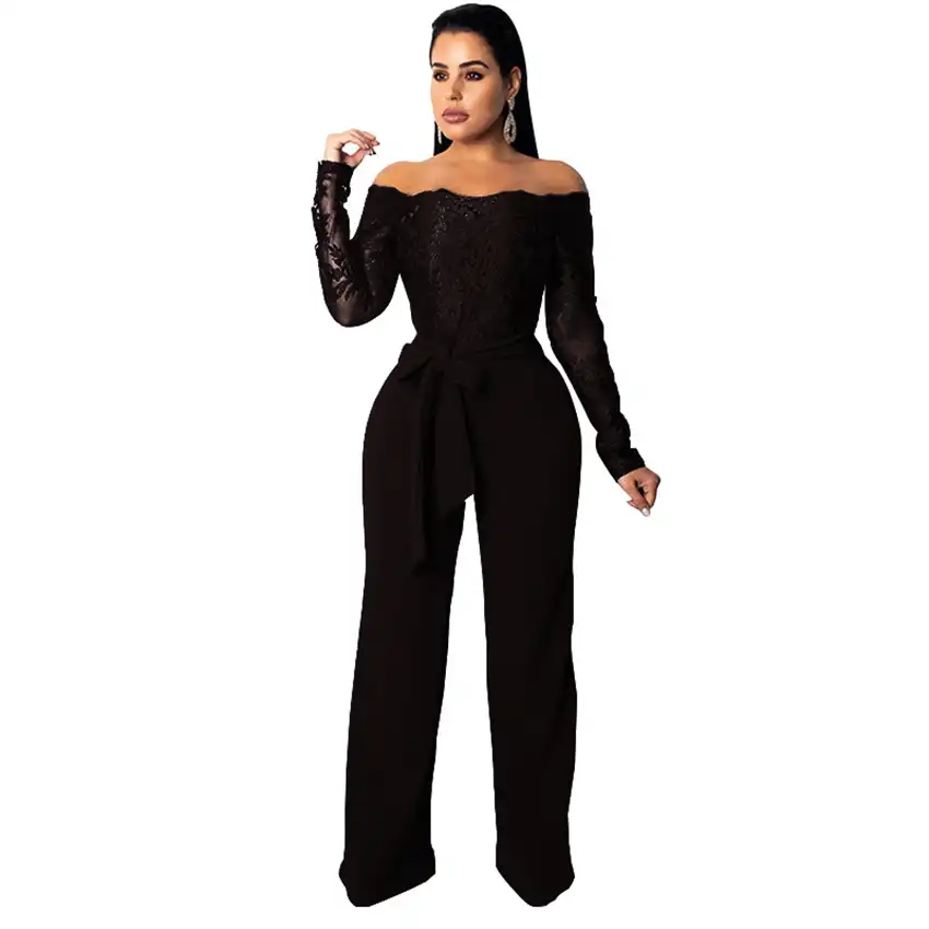 long sleeve formal jumpsuit