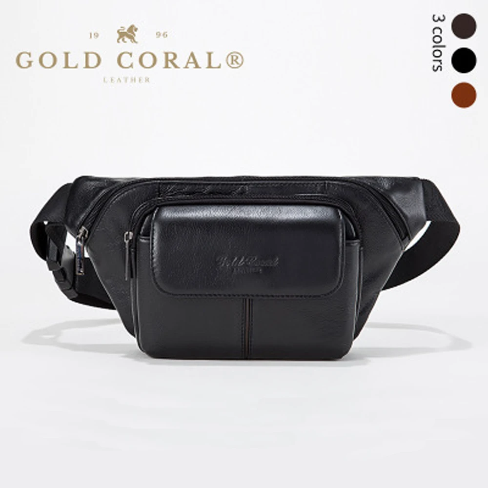 coral fanny pack