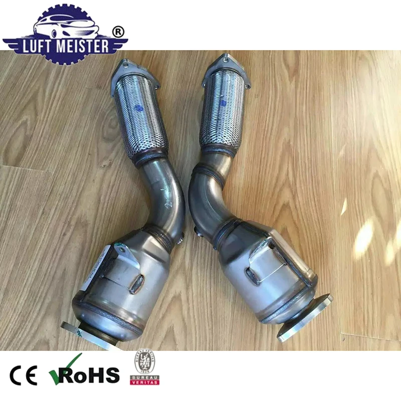 

Pair Front Catalytic Converter for Porsche Cayenne 4.5L V8 2003-2006 Without turbocharger Exhaust Pipe 955113021AX 955113022AX