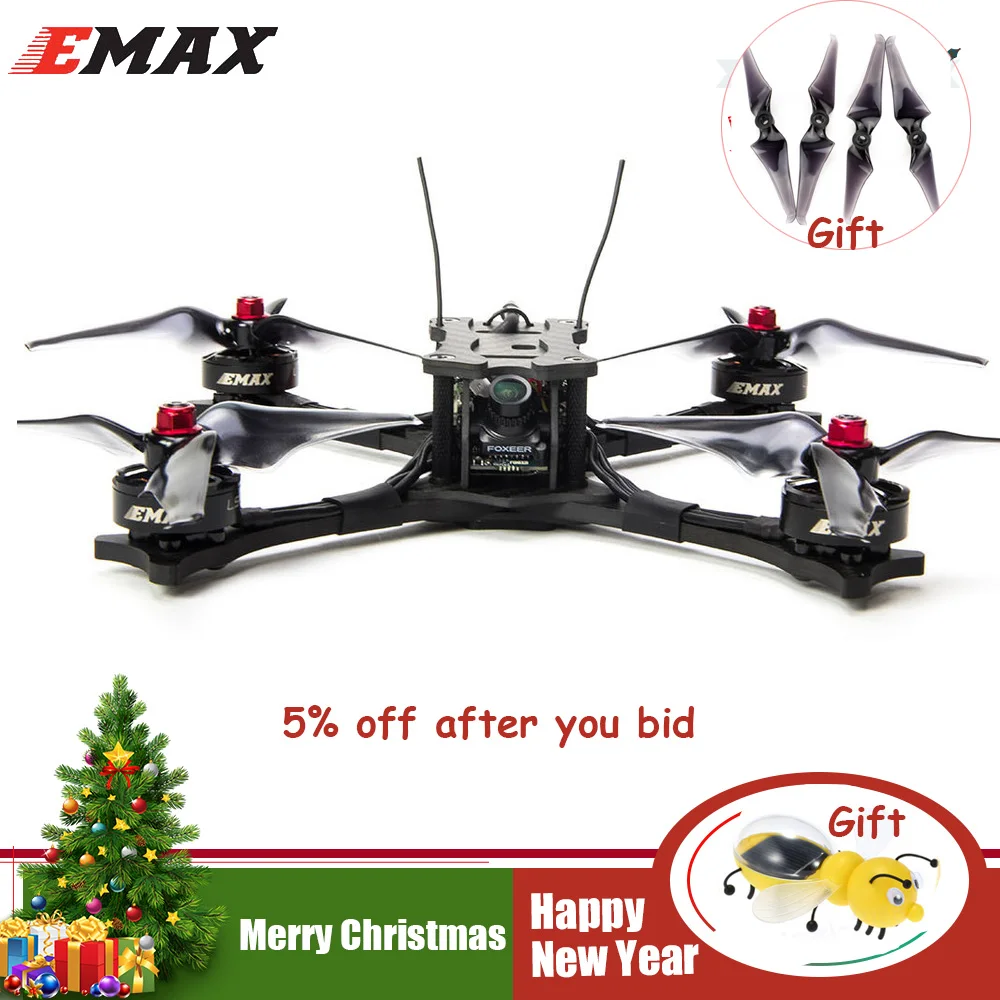 

Emax Hawk 5 5 inch FPV RACING DRONE - BNF (FRSKY XM+) RC RC Quadcopter FPV Racing Camera Drone