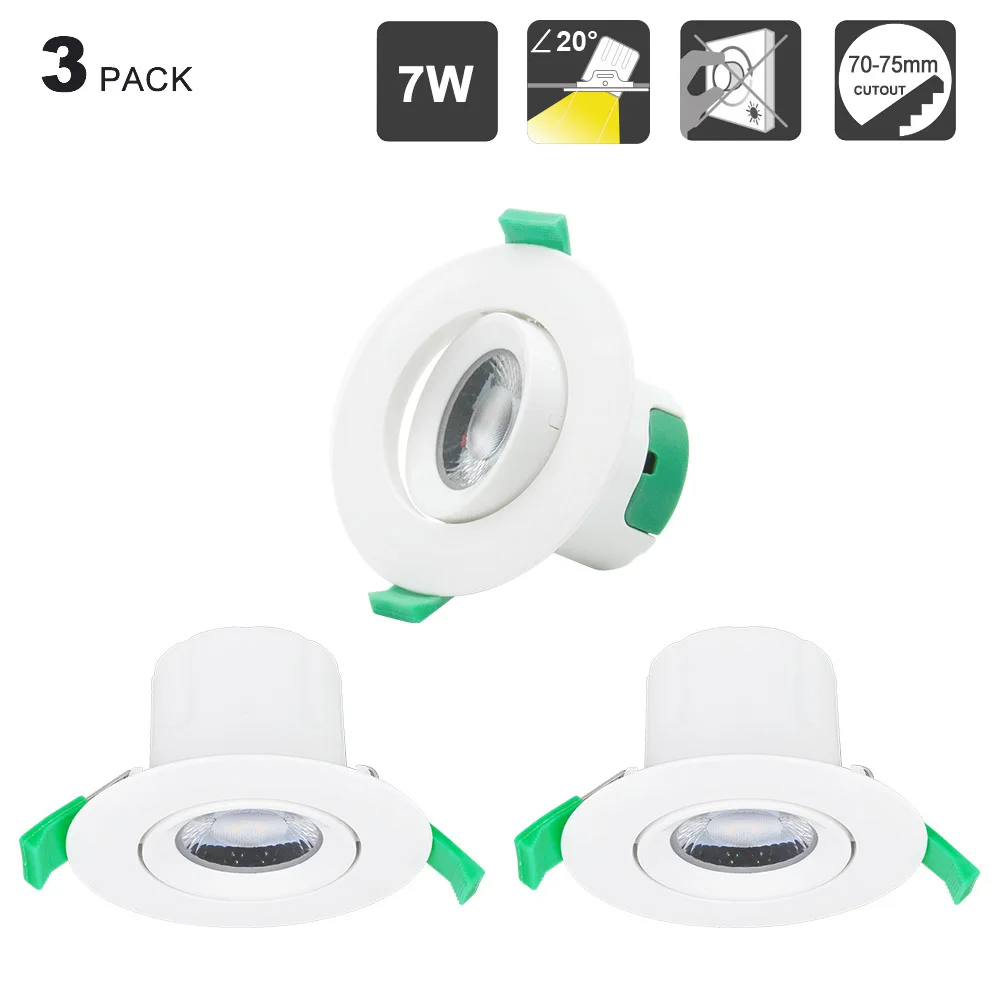 Directional 7W LED Small Recessed Ceiling Downlights Recessed LED