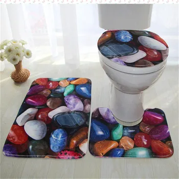 

Anti Slip Mat For Bathroom 3D Carpet For Toilet Memory Foam Rug Water Absorption Bathroom Carpet Soft WC Mat Tapes tapis de bain