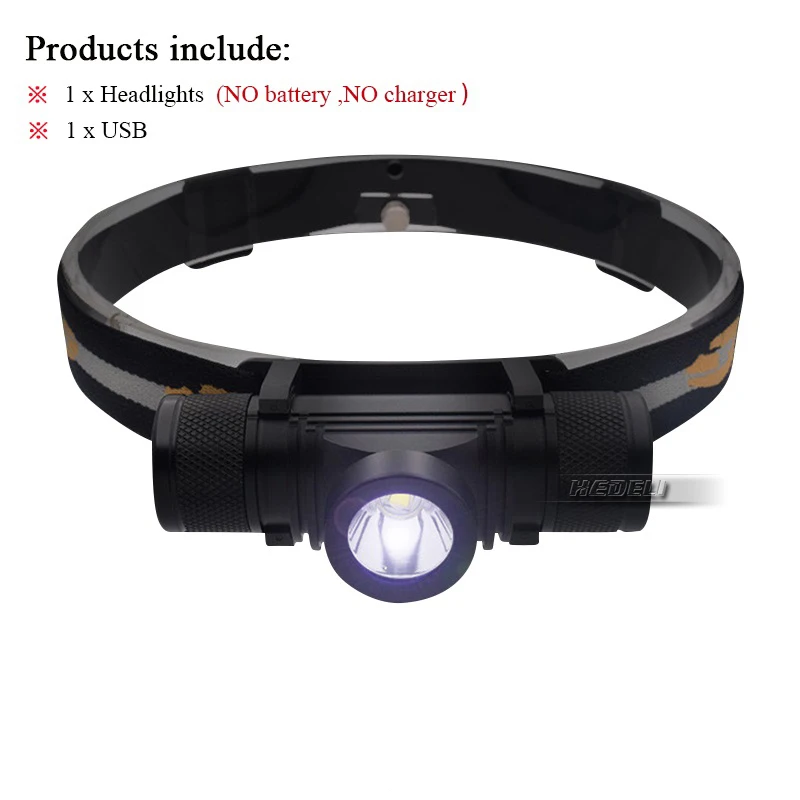 LED Headlamp mini USB Charging Headlight Super bright L2 Head Torch Camping Fishing head lamp waterproof 18650 Lantern hunting - Испускаемый цвет: 901 headlight A