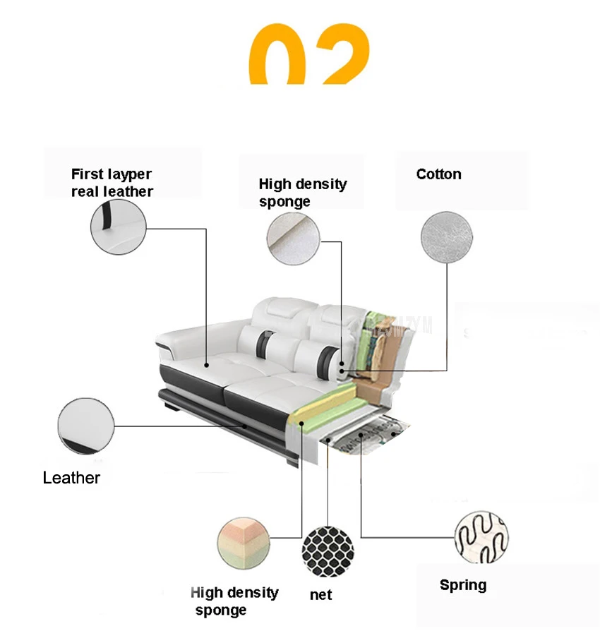 1 комплект, 4 сиденья, первый слой, натуральная кожа, диван для гостиной, угловой диван, набор с Bluetooth динамиком, современная мебель для дома