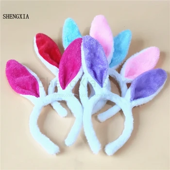 

New Festival Plush Rabbit Ear Headband Easter Performance Children's Day COS Props Rabbit Ears Headdress