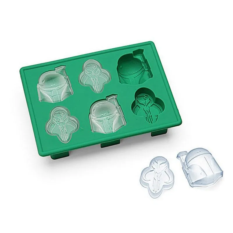 

Free Shipping DIY Boba Fett Silicone Star Wars Ice Cube Mold Chocolate Soap Baking Tray Silicone Ice Trays Mold IT057
