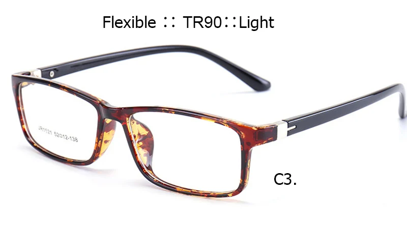 IVSTA Модные мужские Для женщин квадратные очки по рецепту высокое TR90 оправа для очков мужские Ультра-легкие мягкие очки для чтения при близорукости очки 1521 Деми - Цвет оправы: demi