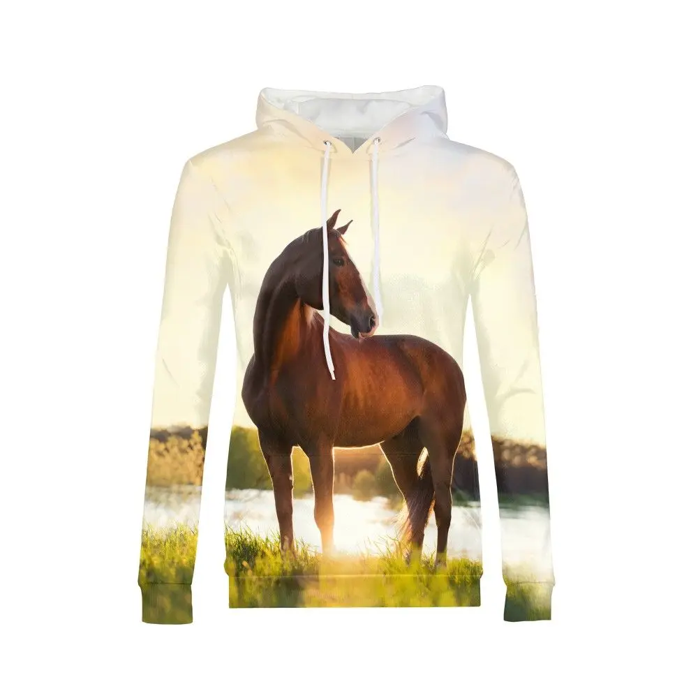 3D Printed Hoodie Women vrouwen Horse Streetwear Hooded Sweatshirts Long Sleeve Hoody Jacket Harajuku Pollover busos para mujer