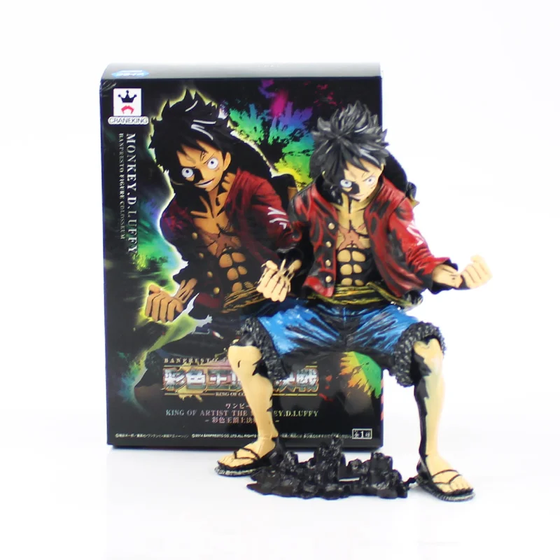

20cm Anime One Piece King of Artist The Monkey D Luffy Color Version PVC Action Figure Collectible Model Kids Toy