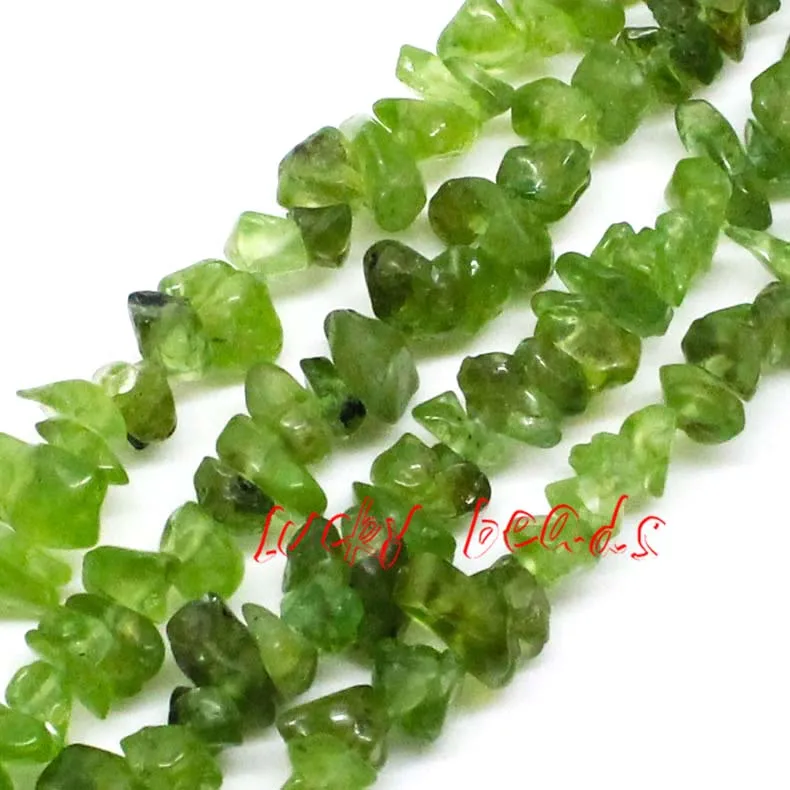 

5mm-8mm Natural Peridot Freeform Gravel DIY Gems Loose Beads 80cm Strand Jewelry Making Free Shipping(F00327)