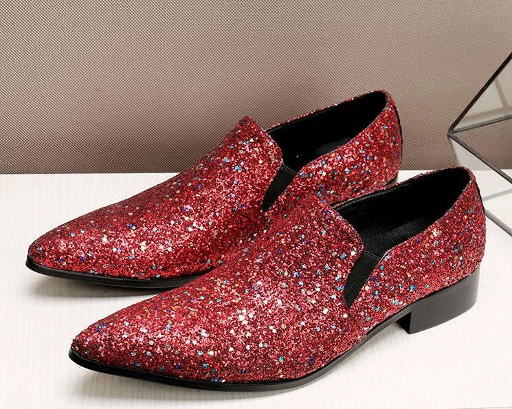red wedding shoes for men