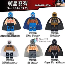 TMGT 100 шт./лот строительные блоки Супер Герои синий Демон Mil Mascaras Huracan Ramirez actionkids игрушки MG0011-0016