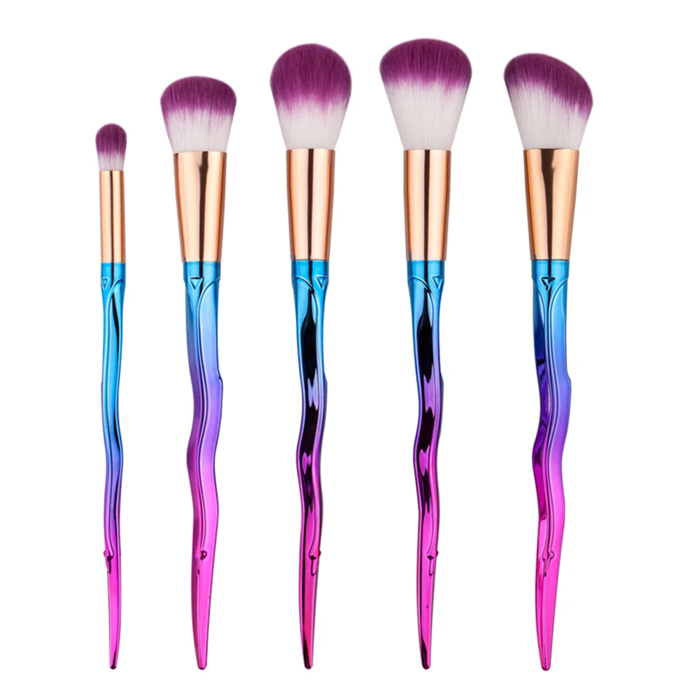 

5pcs/set Sword Shape Fashion Makeup Brushes Set Foundation Eye Shadow Blusher Powder Concealer kit pincel maquiagem