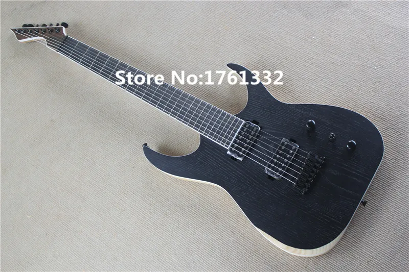 

Ebony fingerboard 24 frets 7 strings electric guitar with ASH wood body nitro matte and guitar can be made as your request