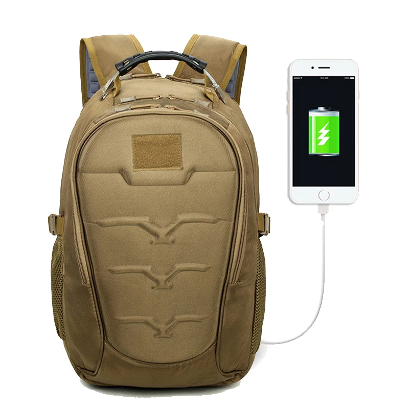 Tactical Military Backpacks 40L Molle High-Capacity USB Charging Laptop Backpack Outdoor Waterproof
