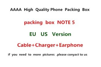 

50Pcs/ High Quality US/EU Version Phone Paper Packaging Box Case For Samsung Galaxy Note 5 With Full Accessories