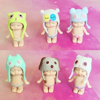 

6 Pcs/set Sleeping Cute Baby PVC Wedding Cake Decoration Children's Birthday Party Favors Decoration XHC88
