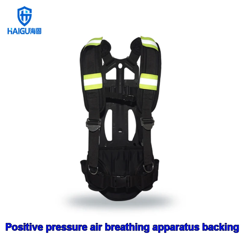 

Positive pressure air breathing apparatus backing 6.0L high pressure compressed gas cylinder back pack
