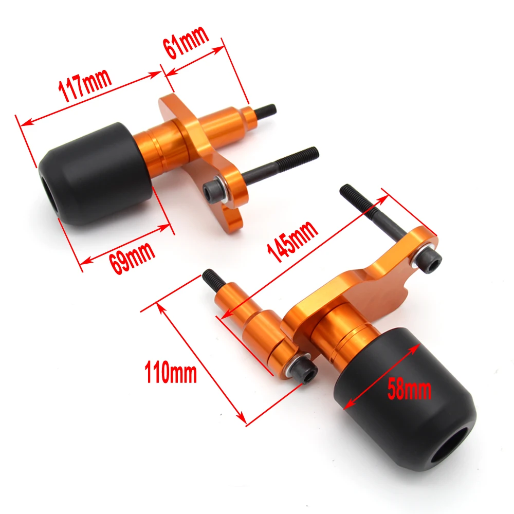 Защита от падения мотоцикла CNC алюминиевая левая и правая Рамка слайдер Противоударная защита для KTM 1290 Super duke