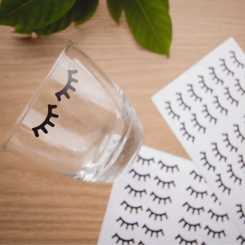 YOYOYU 15 шт. 7 5 см ширина наклейка на ресницы s eye Наклейка кофейная чашка Кубок