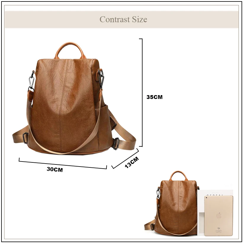 AVRO‘s MODA женские рюкзаки из искусственной кожи с защитой от краж роскошные дизайнерские женские рюкзаки с большой вместительностью для ноутбука школьные сумки для подростков
