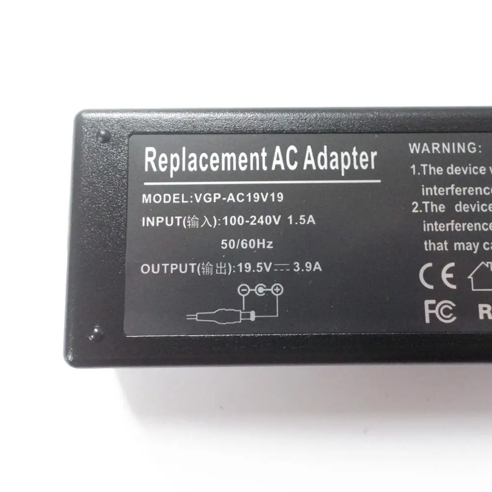 Адаптер питания переменного тока для SONY VAIO VGP AC19V37 19 5 V 3.9A|laptop battery charger|sony vaio power