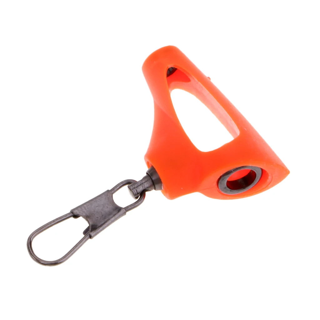 3pcs Stainless Steel & ABS Plastic Fishing Sinker Slide Connector with Snap Fish Finder Tackle Yellow / Orange / Black