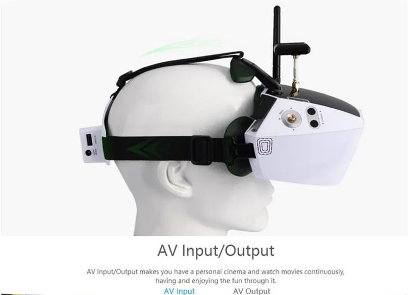 Walkera Goggle 4 FPV очки виртуальной реальности с " HD большой экран гоночный Дрон антенна 3D очки с двойной антенной