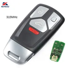 KEYECU Автозапуск Smart Remote брелок 315 МГц для-для Audi A4 A5 Q7,-до TT 4M0 959 754 AK/AQ