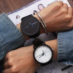 Минималистский простые Стильные ЭКГ Дизайн Для женщин Для мужчин кварцевые часы мужские и женские Повседневное наручные часы унисекс