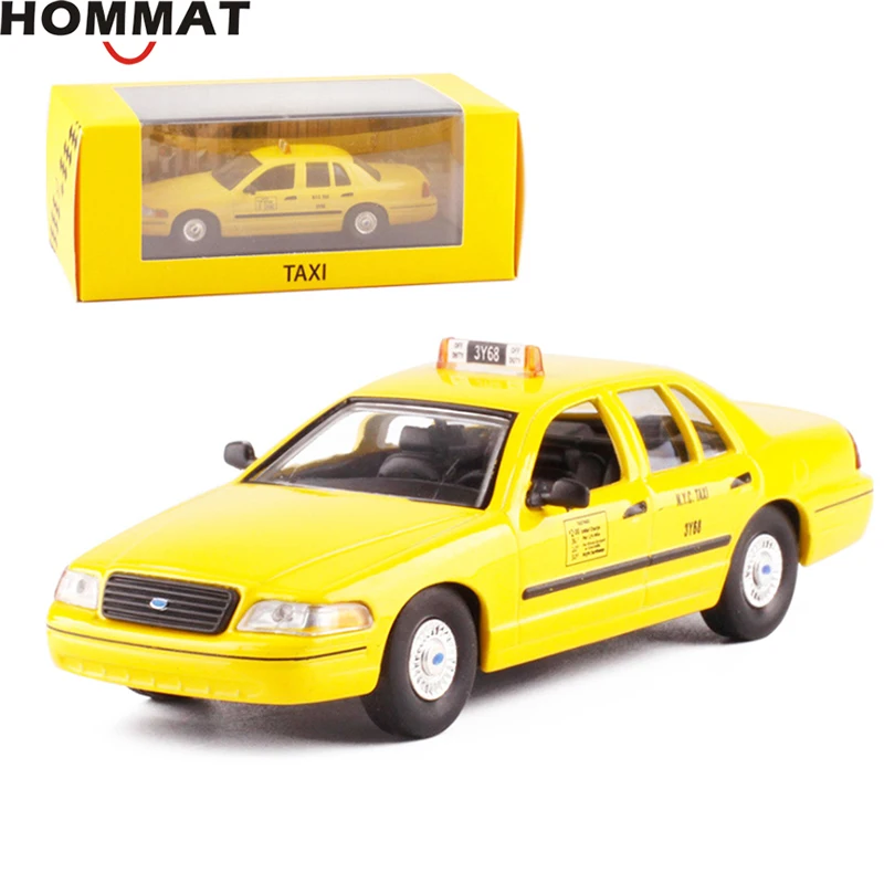 Модель такси HOMMAT 1:43 модель автомобиля из сплава металлического рождественский